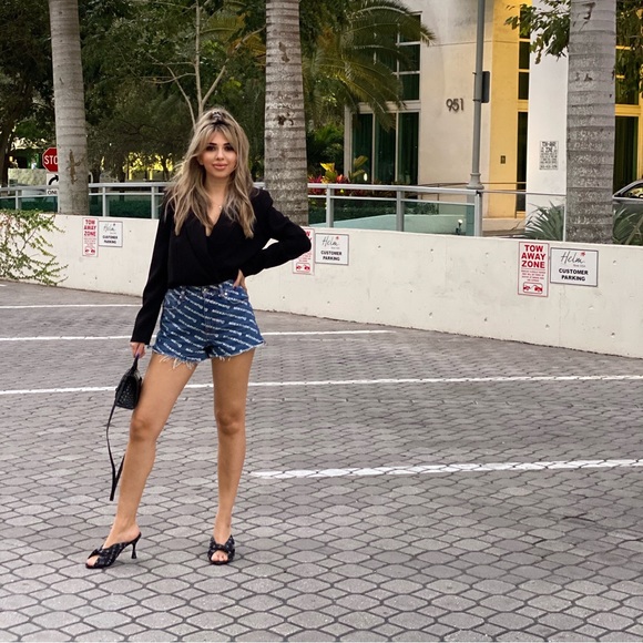 Balenciaga! Drapy Balenciaga sandals mules in signature logo canvas size 7 - Picture 5 of 5